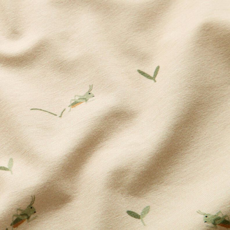 Jersey coton Sauterelle – noix de cajou, image number 2