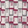 Tissu tricoté à motif pailleté graphique – baies/blanc,  thumbnail number 1