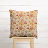 Tissu de décoration Gobelin Fleurs des champs – beige clair/carmin,  thumbnail number 6