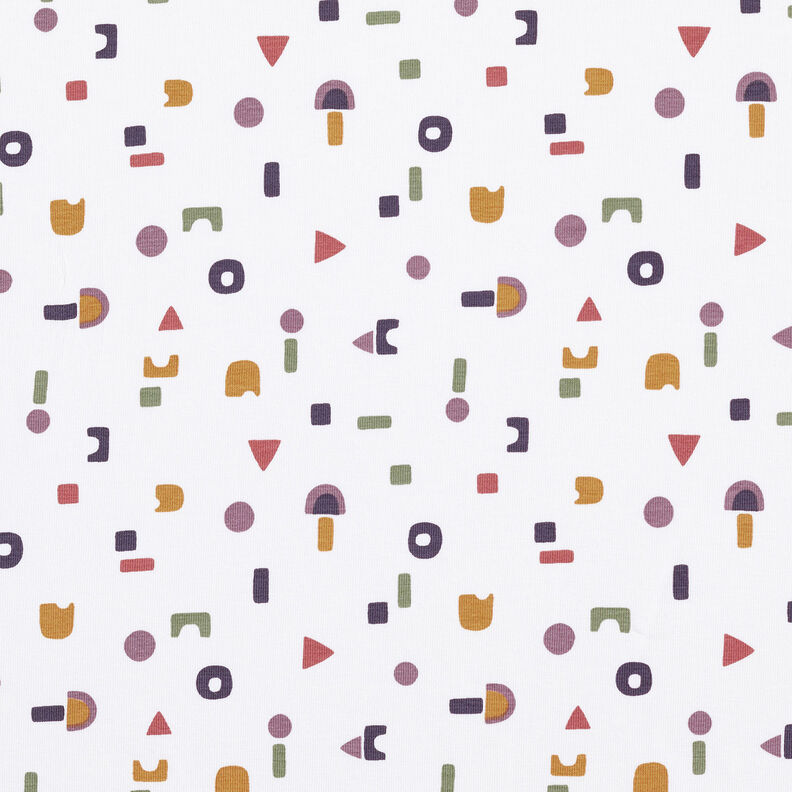 Jersey coton Blocs de construction – ivoire, image number 1