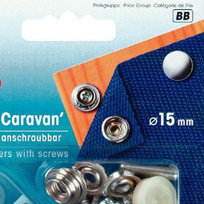 Boutons-pression Yacht & Caravane [Ø 15 mm] - argent métalliqueé| Prym, 