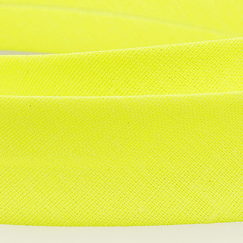 Biais Polycotton [20 mm] – jaune fluo,  image number 2