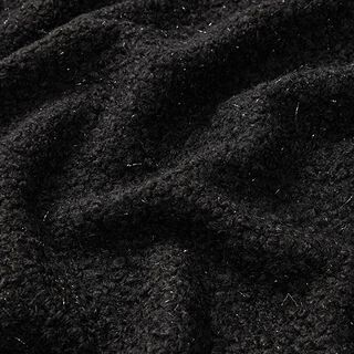 Maille bouclée Fils scintillants – noir, 