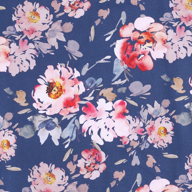 Softshell Fleurs – indigo/rose,  image number 1