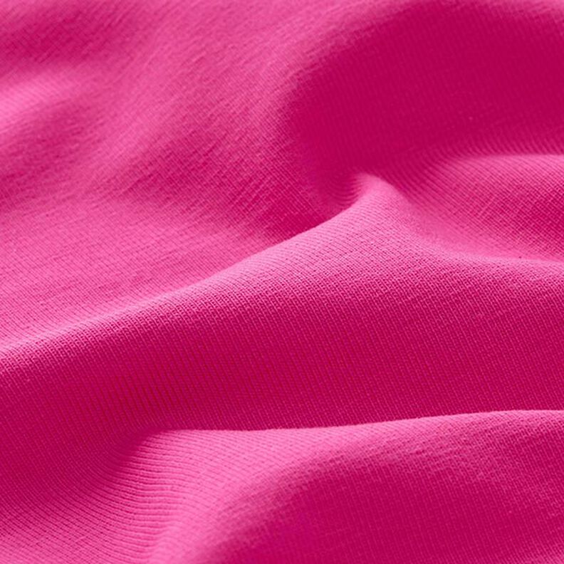 Jersey coton Medium uni – rose intense,  image number 4