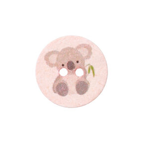 Bouton polyester 2 trous Recycling Koala [Ø18 mm] – saumon, 