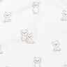 GOTS Tissu double gaze de coton ours amicaux Impression numérique | Poppy Fabrics – ivoire/taupe,  thumbnail number 2