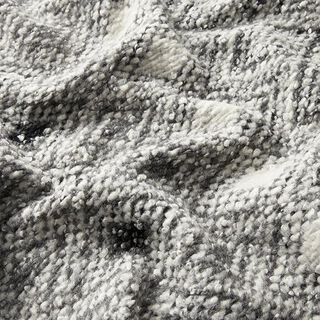 Maille bouclée en laine mélangée Grands losanges – gris, 