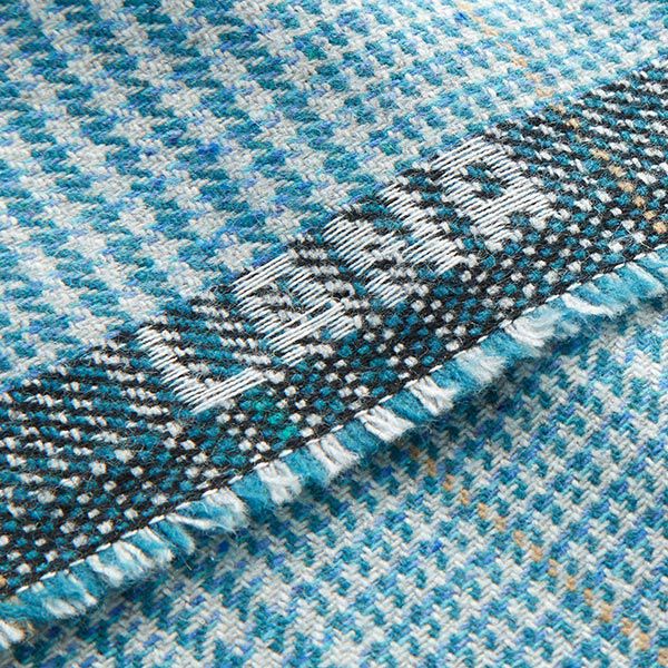 Drap de laine Prince de Galles – turquoise,  image number 5
