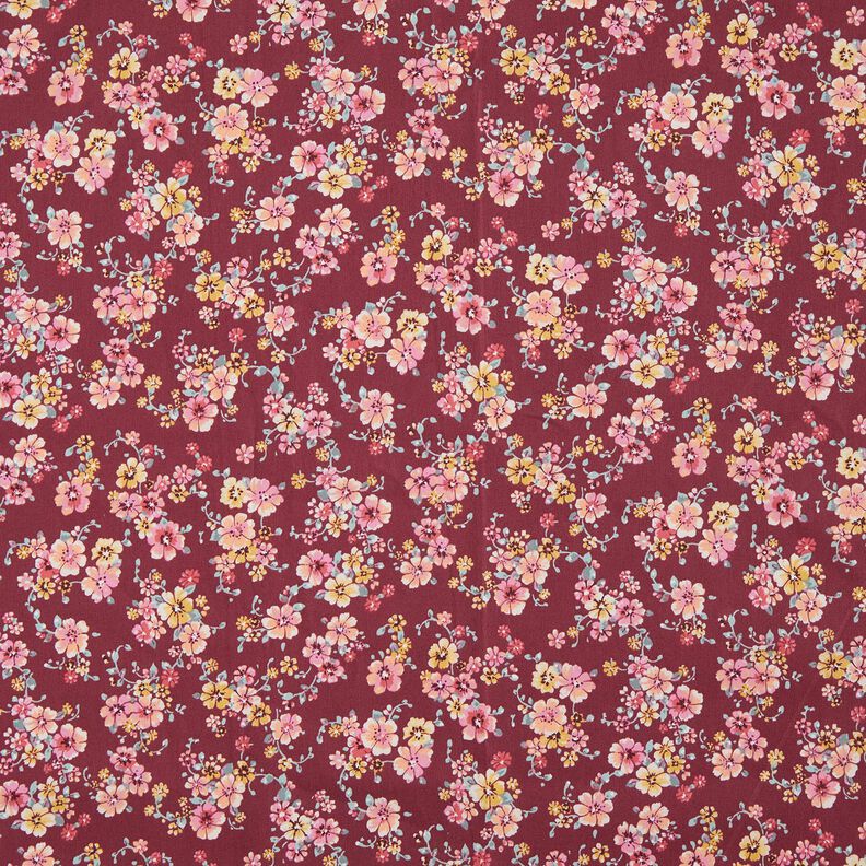 Coton enduit Fleurs romantiques – mauve,  image number 1