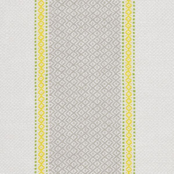 Tissu d’extérieur Canvas Rayures – gris/jaune, image number 6