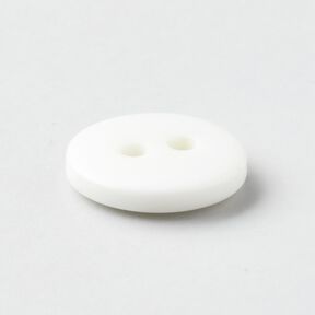 Bouton à 2 trous rond [Ø 11 mm] – blanc, 