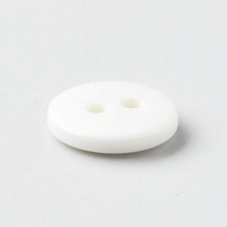 Bouton à 2 trous rond [Ø 11 mm] – blanc,  image number 2