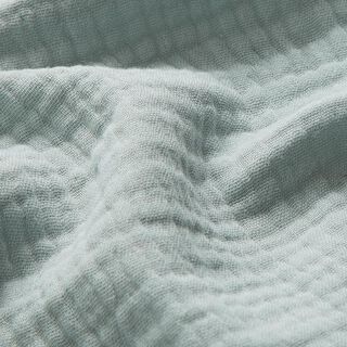 GOTS Tissu triple gaze de coton – vert pastel, 