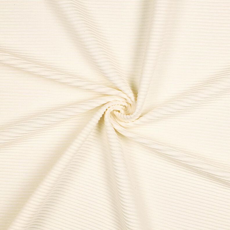 Ottoman Jersey côtelé Coton mélangé – crème, image number 1
