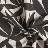 Tissu de décoration Semi-panama Feuilles sobres – noir/nature,  thumbnail number 3