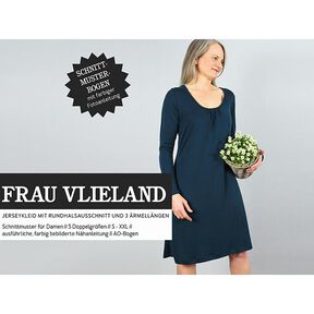 Robe en jersey à encolure ronde FRAU VLIELAND | Patron prêt à découper | XS-L, 