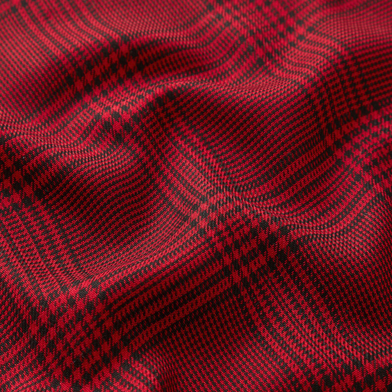 Tissu viscose Prince-de-galles – chili,  image number 2