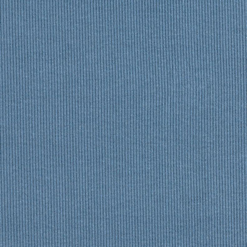 Jersey côtelé côtes 2-1-1-1 fines – bleu jean,  image number 4