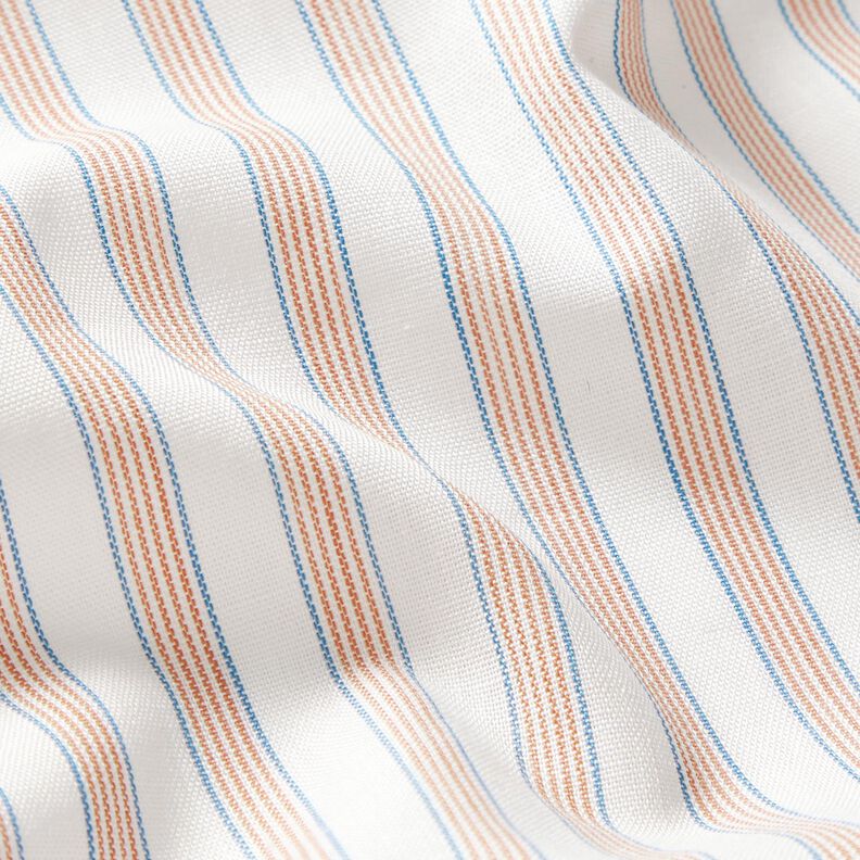 Tissu en coton Rayures bicolores – écru/abricot,  image number 2