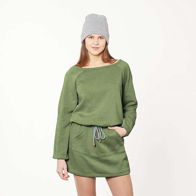 Sweatshirt gratté – olive, image number 7