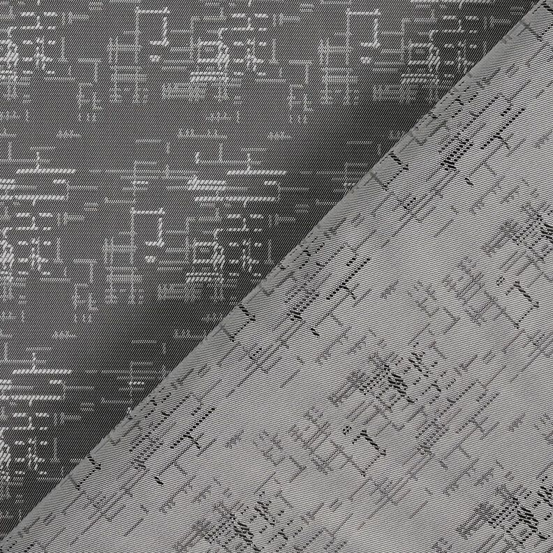 Tissu de doublure Jacquard Motif de grille – gris,  image number 4