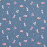 Popeline coton Bal masqué des oiseaux – gris bleu,  thumbnail number 1