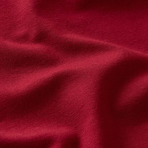GOTS Jersey coton | Tula – rouge bordeaux,  image number 2