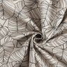 Tissu de décoration Semi-panama fines feuilles – nature/noir,  thumbnail number 4