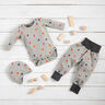 Jersey coton Cœurs en néon | by Poppy – nature/orange néon,  thumbnail number 6