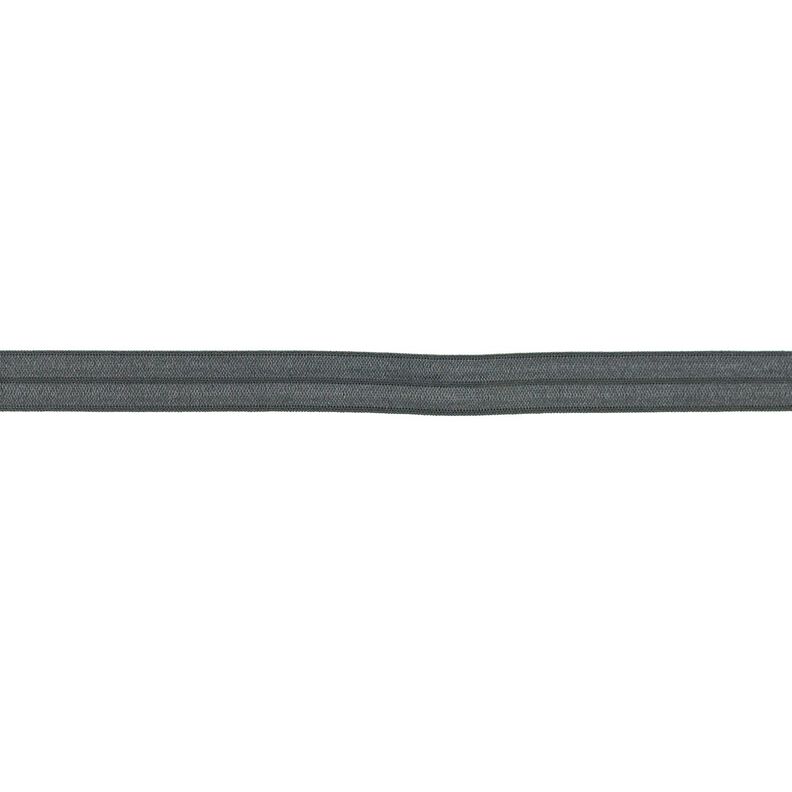 Bande à border élastique  brillant [15 mm] – gris foncé,  image number 1