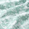 Tissu double gaze de coton Blumenmuster – eucalyptus/blanc,  thumbnail number 2