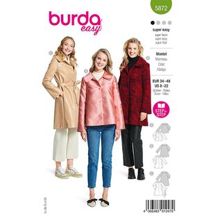 Manteau | Burda 5872 | 34-48, 
