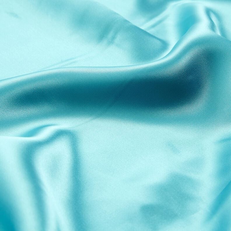 Rembourrage en satin uni – bleu aqua, image number 2