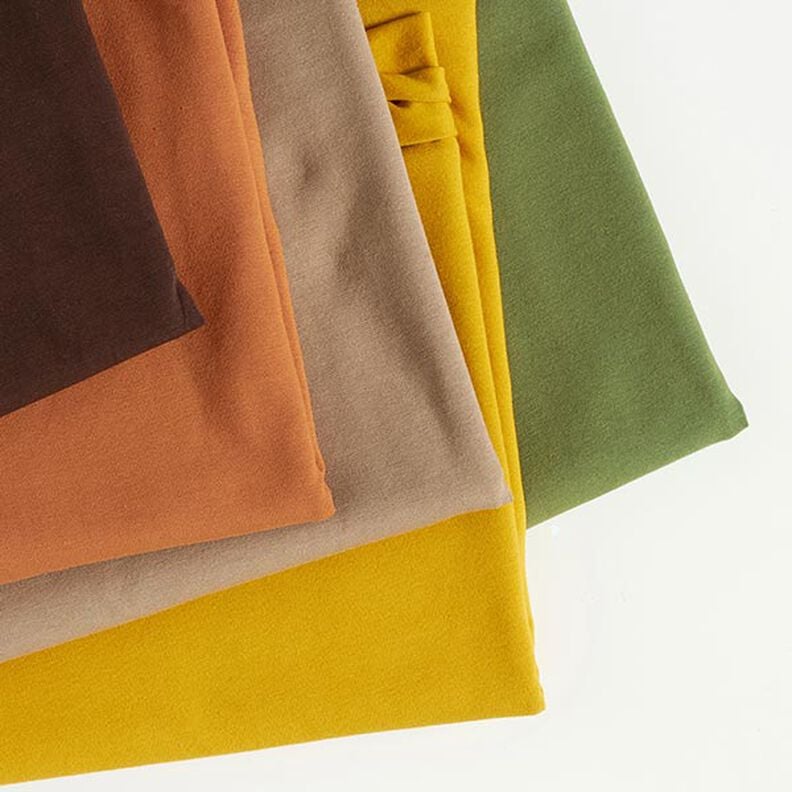 Jersey coton Medium uni – marron foncé,  image number 5