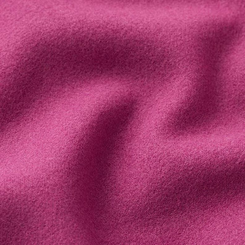Tissu en polyester recyclé pour manteau – pourpre,  image number 2
