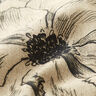 Tissu de décoration Semi-panama Fleurs dessinées – anémone/noir,  thumbnail number 2