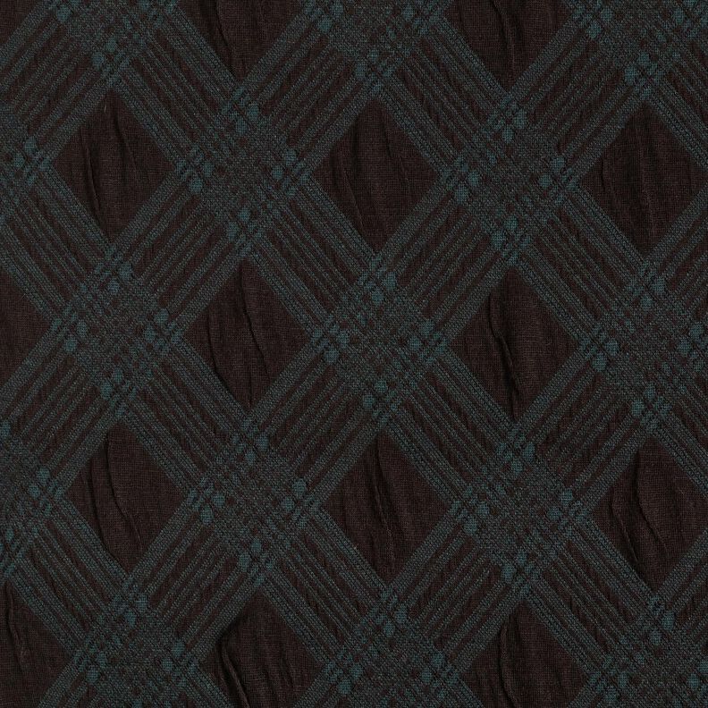 Maille jacquard motif argyle – noir/vert sapin, image number 1