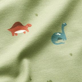 Jersey coton Joyeux dinosaures &ndash; greige, 