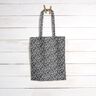 Coton enduit Mini feuilles abstraites – noir/blanc,  thumbnail number 8