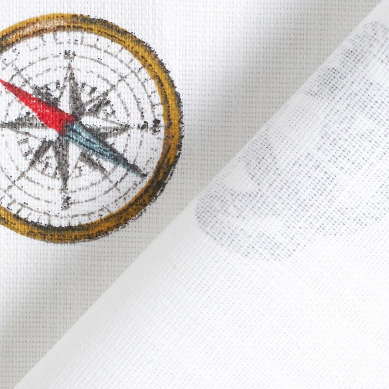 Tissu de décoration Panama Maritime – blanc,  image number 4