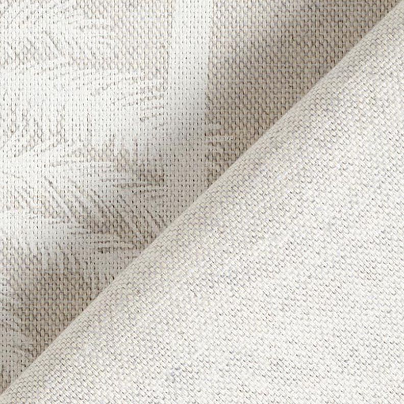 Tissu de décoration Semi-panama Palmiers – blanc,  image number 4
