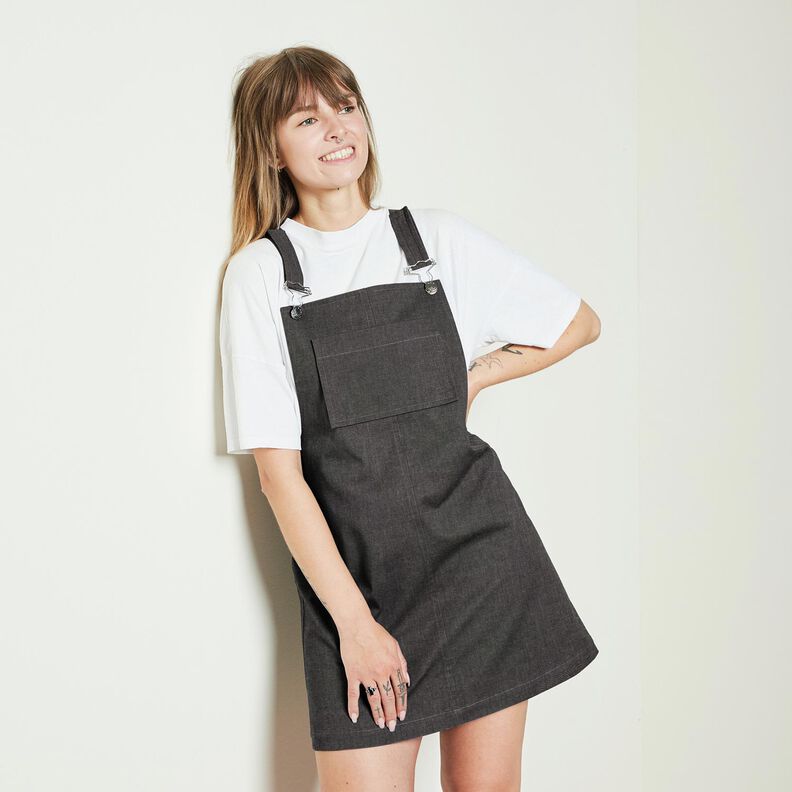 Denim de coton léger – noir,  image number 6