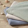 Jersey coton Seersucker Rayures fines – amande/blanc,  thumbnail number 5
