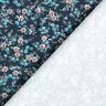 Jersey coton Mer de fleurs – bleu nuit/eucalyptus,  thumbnail number 4
