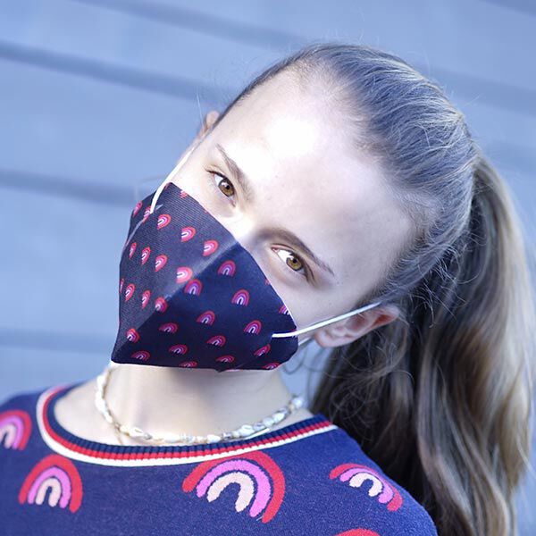 SHIELD CoverMe HEIQ Viroblock Life Loves you – noir | Albstoffe,  image number 7