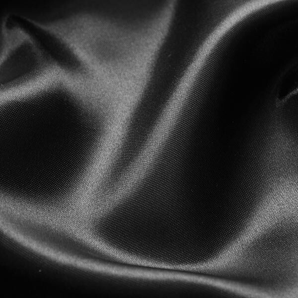 Satin polyester – noir,  image number 3