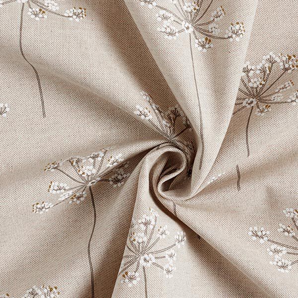 Tissu de décoration Semi-panama griffe d'ours – nature/blanc,  image number 4