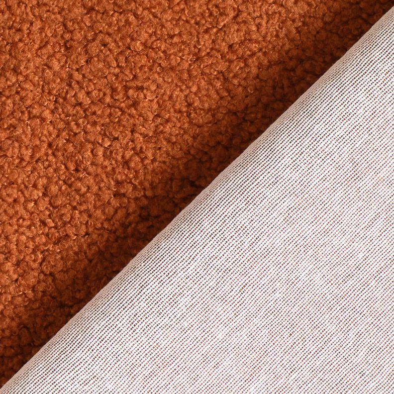 Tissu de revêtement Aspect peau de mouton – terre cuite, image number 3