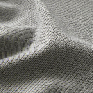 Jersey mélange coton lin uni – gris, 